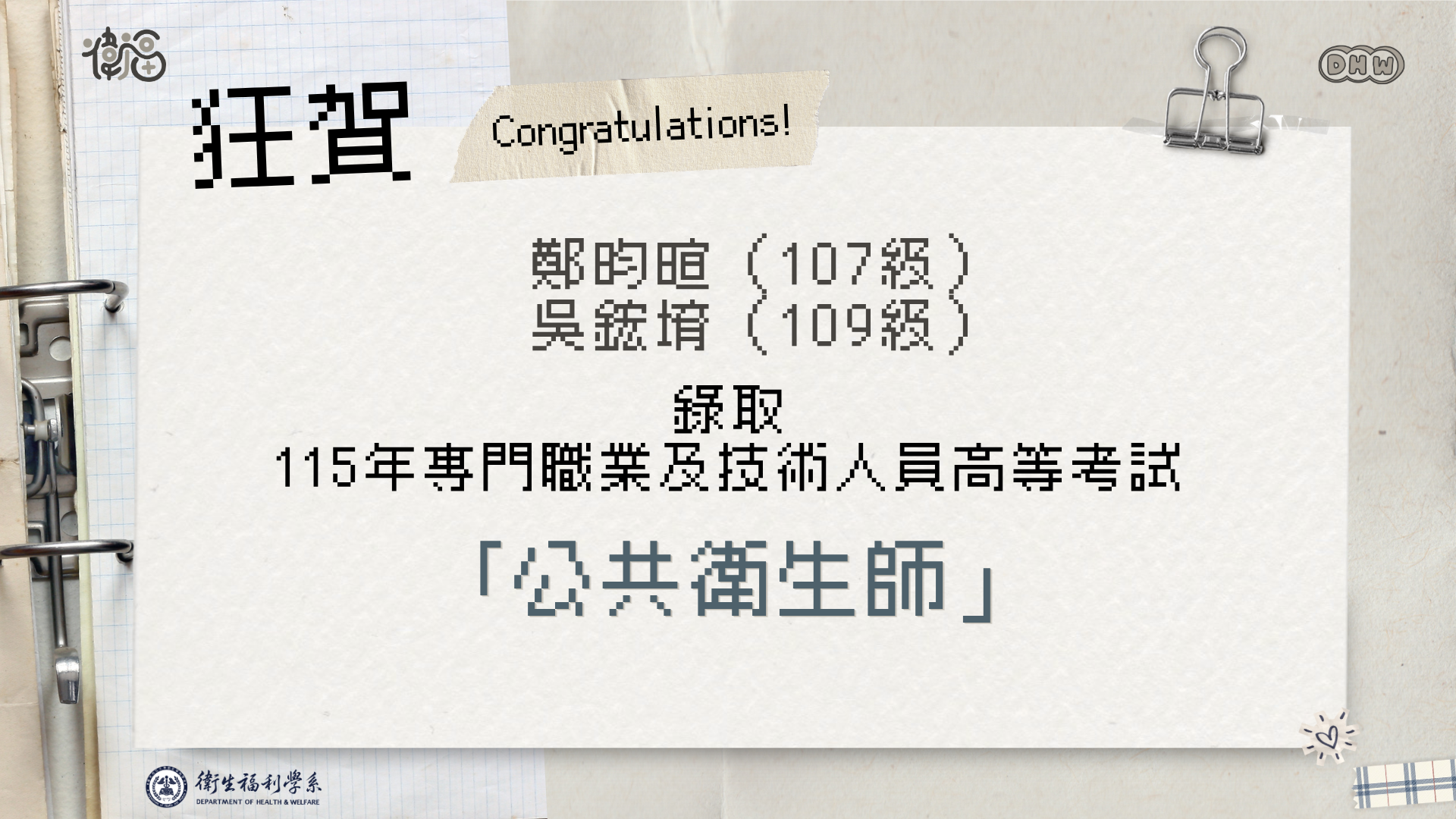 115年專門職業及技術人員高等考試